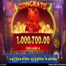 cartoes de credito valido